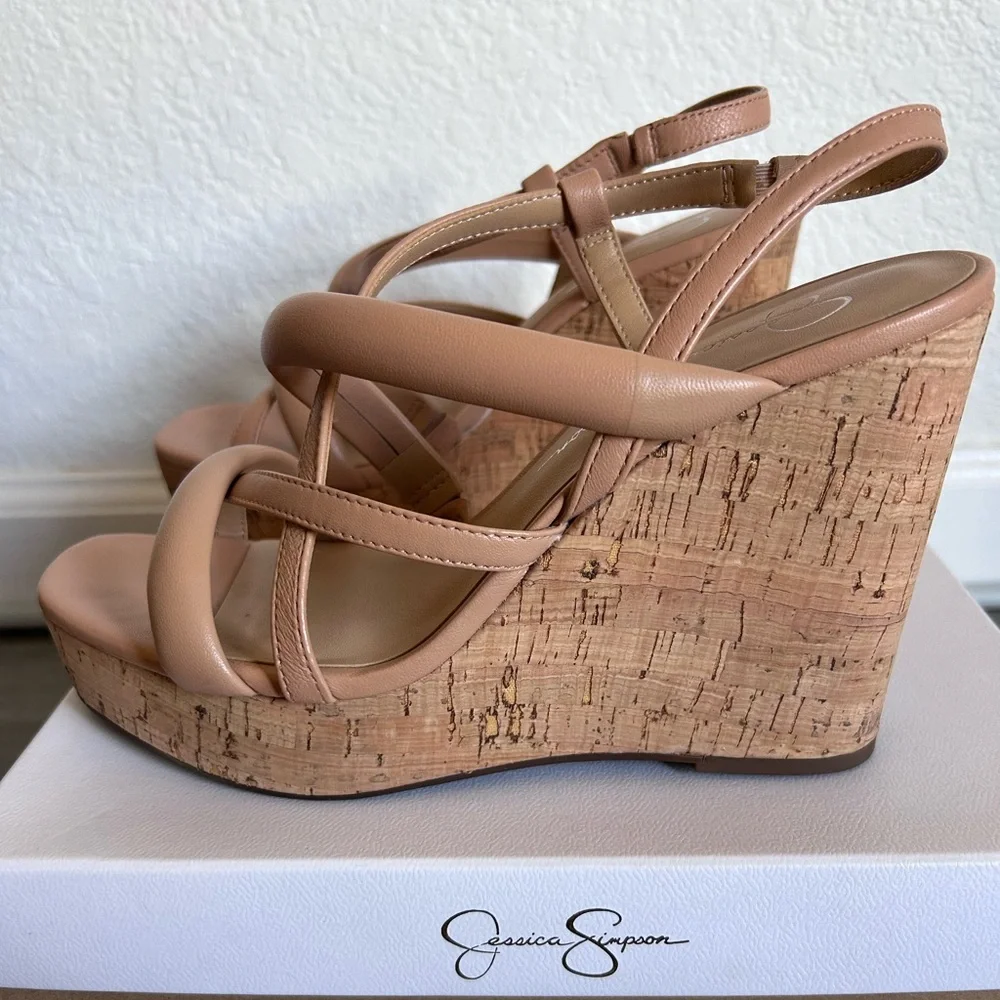 Jessica Simpson JS- Simina Gently Worn Wedge Sandals